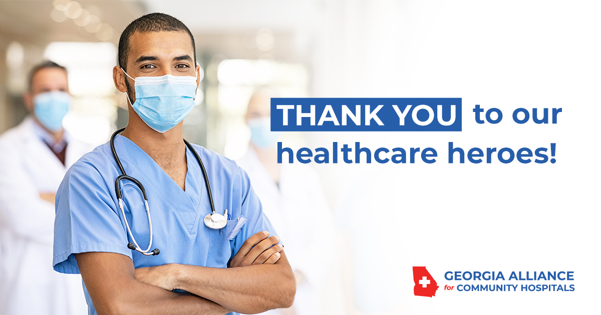 As we close out 2021 and look ahead to 2022, we want to thank all of our healthcare heroes at #Georgia's community hospitals who worked to ensure safe and quality care for Georgians this year. We wish you a happy new year! bit.ly/32cAHEA