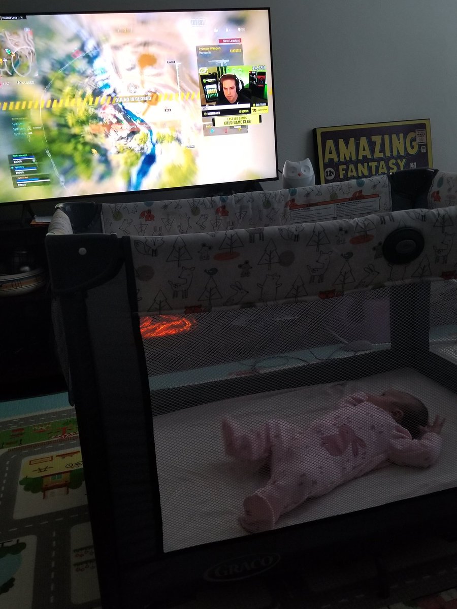 KlearlyReading's tweet photo. I'm thinking she is a little bit outside of @TylerTeeP age demographic. But she is most calm when he's on. https://t.co/1Sc40PZGEH