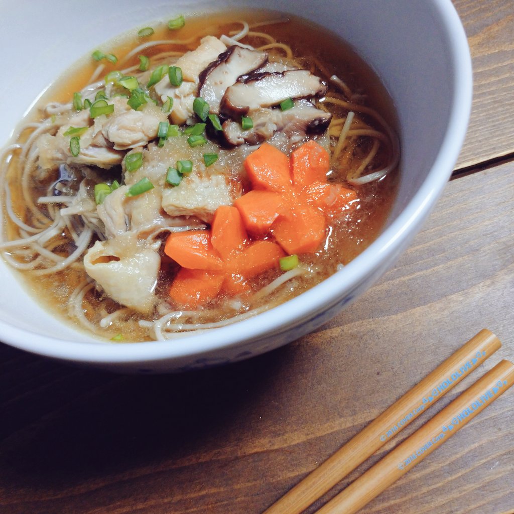 スバルのそば 月見そばのイラスト