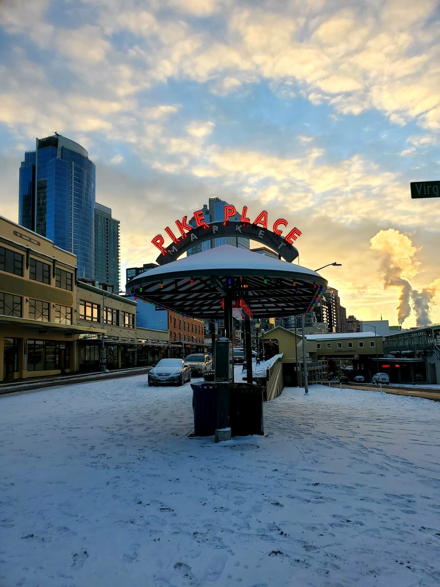 To keep everyone safe and warm at home in this crazy snow, our @PikePlaceMarket location will be CLOSED today. You can order online anytime, or come see us on January 2nd--we'll be there 9am to 6pm with plenty of samples! HAPPY NEW YEAR!