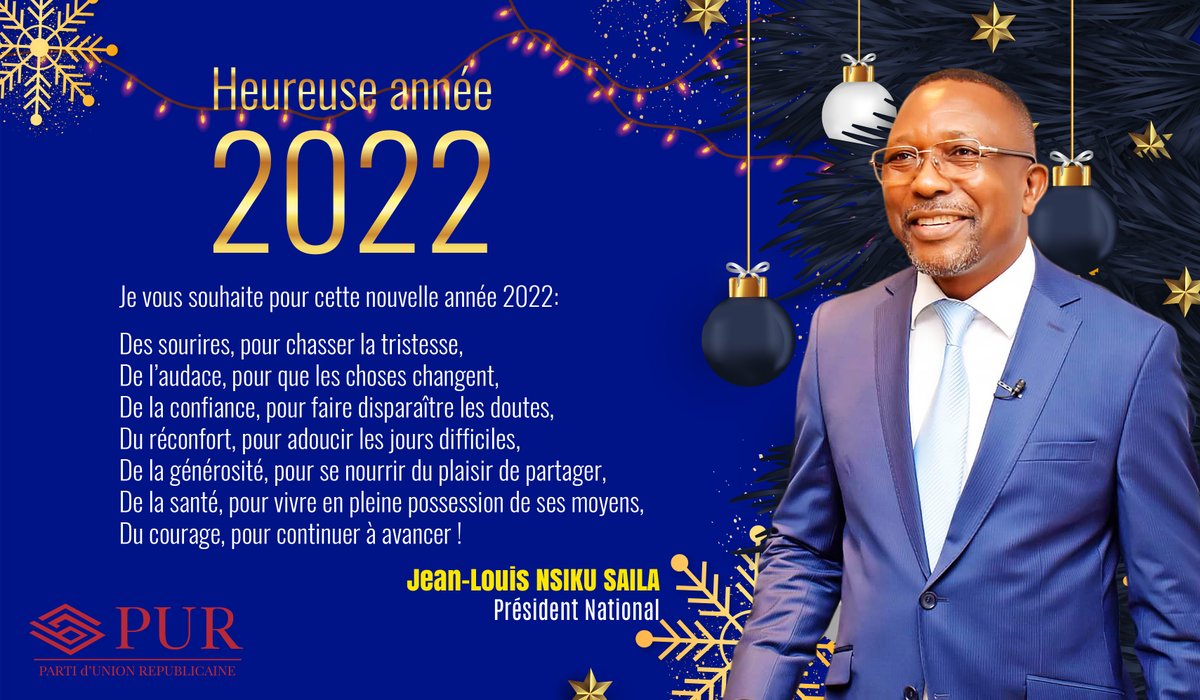 KinshasaPur's tweet photo. Meilleurs voeux pour l'année 2022! https://t.co/2dz5E4ycAX