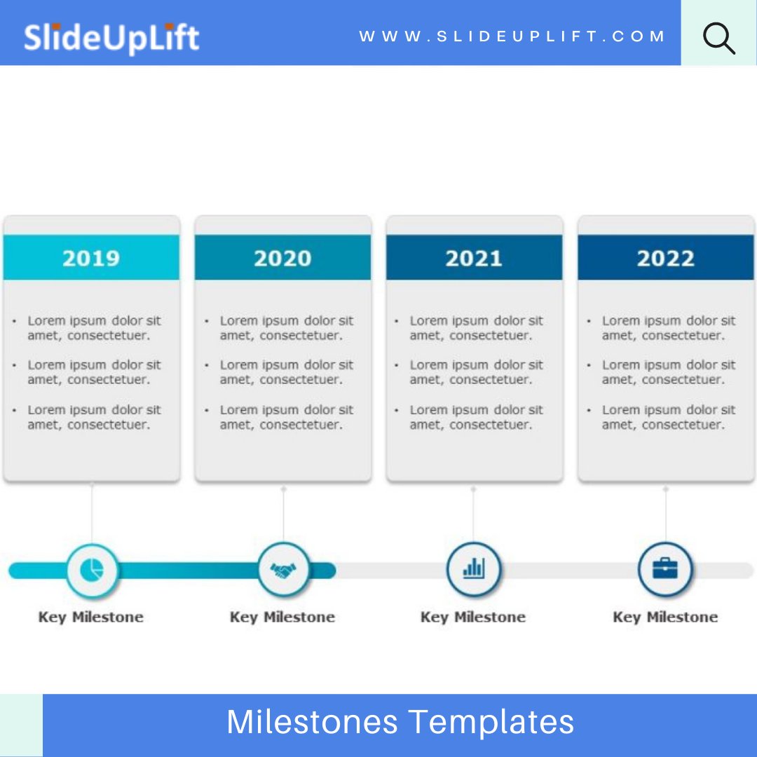 slide_uplift's tweet image. Showcase crucial decision points, completion of significant project tasks, and the ends of project phases using SlideUpLift’s Milestones Templates.

bit.ly/32xztVh

#googleslides #ppt #slideuplift #powerpoint #presentationskills #presentation #milestones