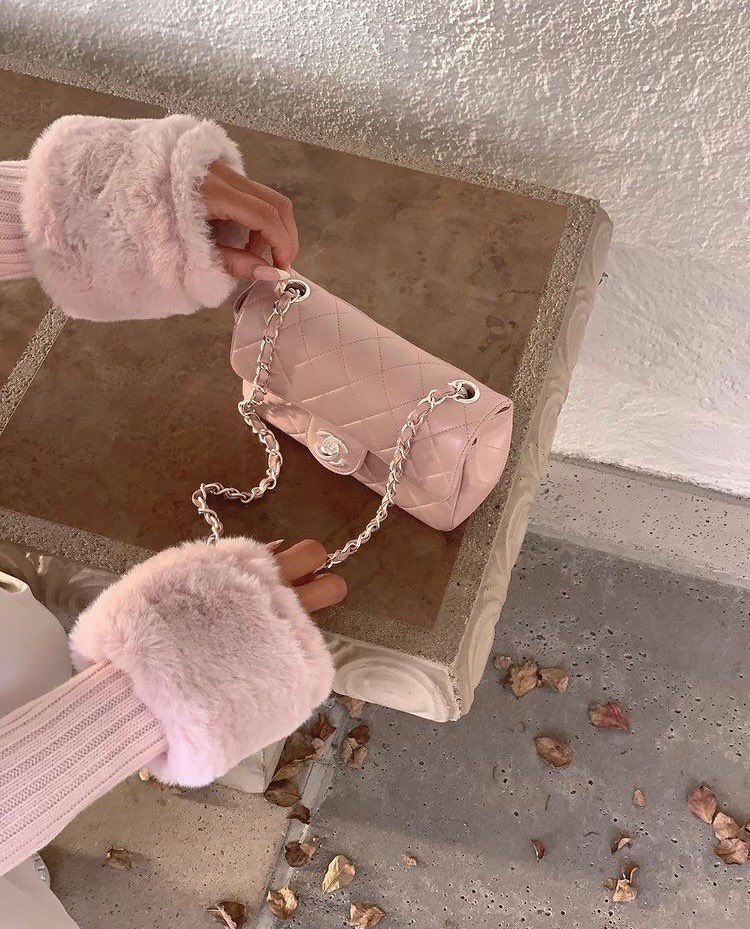 Baby pink Chanel bag
