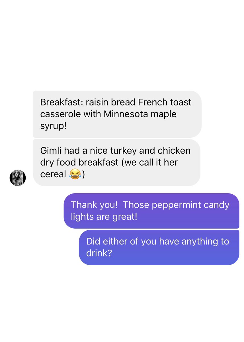 whatwasbf's tweet photo. Breakfast: raisin bread French toast casserole with Minnesota maple syrup!
Gimli had a nice turkey and chicken dry food breakfast (we call it her cereal 😂) https://t.co/q1hSB0z77n