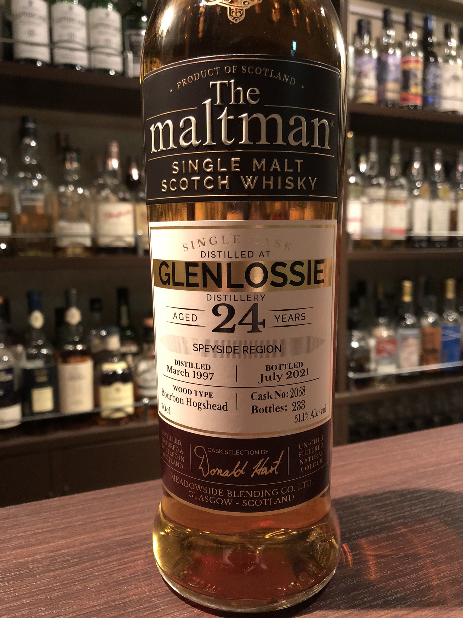 The Maltman Glenlossie 24年モルトマン