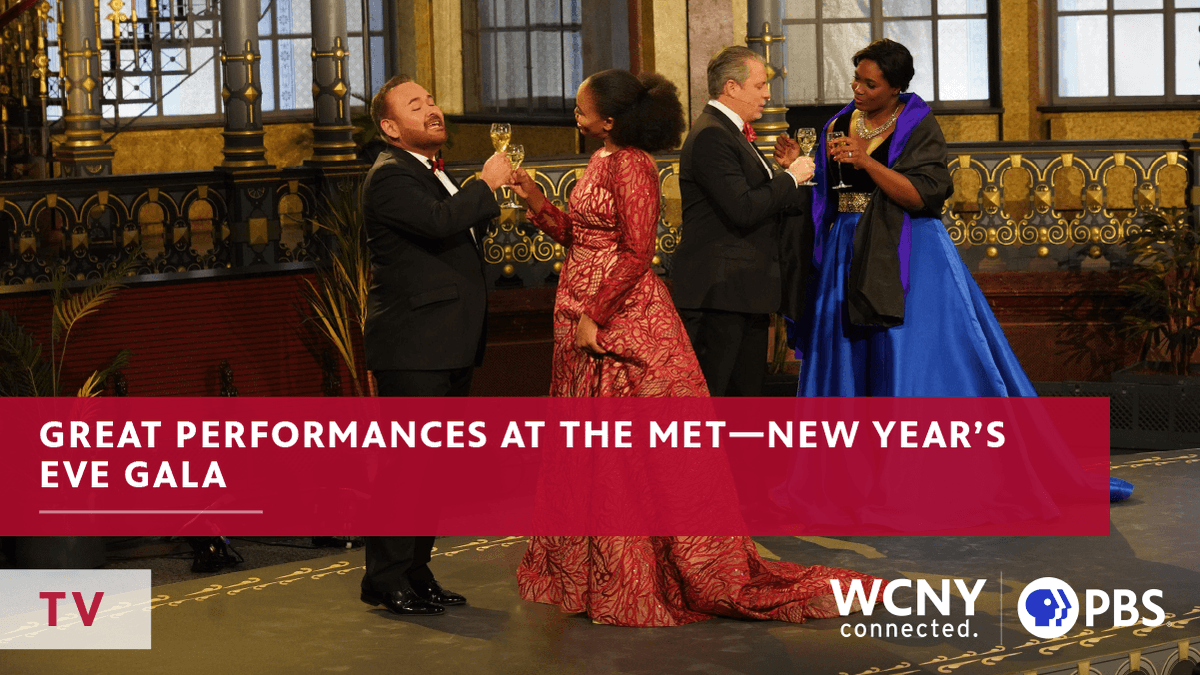 WCNYPBS's tweet photo. Great Performances at the Met—New Year’s Eve Gala | Watch Fri, Dec. 31 at 11 p.m. on WCNY-TV

Performing from the Park theater in Augsburg, Germany, the program features arias, #duets and #ensembles from Donizetti to Puccini, and arrangements of #operetta and #Neapolitan songs. https://t.co/ax6SNxTpNm