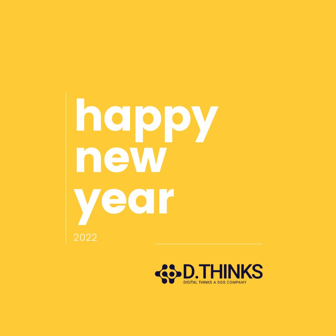 🥳 Ci siamo quasi, poche ore alla fine del 2021, quasi un anno di attività di D.Thinks. Un anno ricco di opportunità e di risultati raggiunti. Siamo felici di accompagnarvi delle nuove sfide che il 2022 porterà! Buon anno! 🥂 
#buonanno #happynewyear #2022