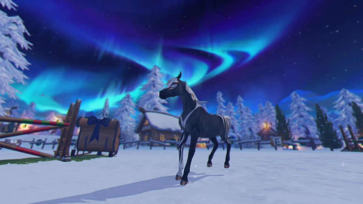 Babytappy's tweet photo. Since there's double star coins atm and i could afford it, i got some so that i can buy the other new horse too.
Was blanking out on name till it hit me, today is new years eve, so i named it Firework.
#StarStable #StarStableOnline #Sso #Starfam #SSOWinterfest https://t.co/keDk2pnV39