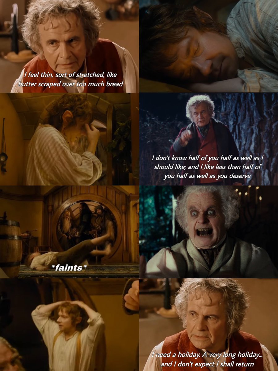 going into 2022 with nothing but bilbo baggins energy