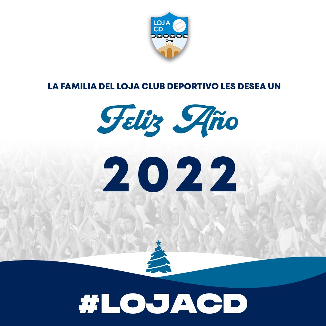LojaCD's tweet photo. ๐ La familia del Loja Club Deportivo les desea un feliz aรฑo 2022.
๐ยกQue vuestros deseos se cumplan!
ยกEsta familia lucharรก por haceros mรกs felices en el estadio Medina Lauxa!๐
#LojaCD https://t.co/j67eFkGKWn