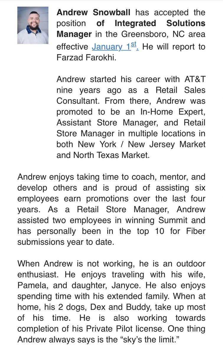 As 2021 comes to the end, I close yet another Chapter in my life / Career. I am honored with this new opportunity and ready to succeed with my New Team in North Carolina 💪🏽 🏆 . One thing that I’ve come to learn is accept all Leadership Coaching &amp; Guidance!!!  
Happy New Year!🎉