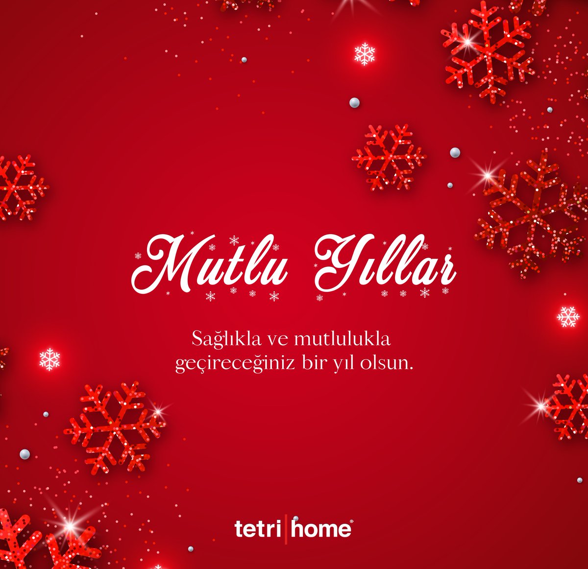 Sevdiklerinizle birlikte güzel anılar biriktireceğiniz, mutlu, sağlıklı ve huzur dolu bir yıl dileriz. Mutlu yıllar! ❤️ #tetrihome #mutluyıllar #welcome #2022 #happynewyear