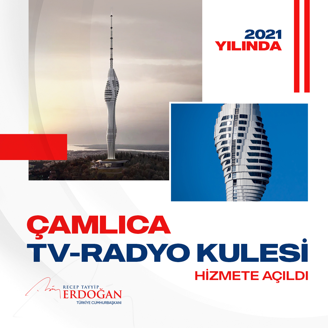 100 radyonun aynı anda yayın yapabildiği Çamlıca TV ve Radyo Kulesi’ni tamamladık, İstanbul’un silüetini bozan görüntü kirliliğini ortadan kaldırdık.