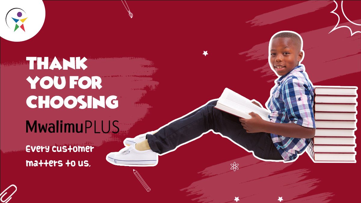 MwalimuPlus's tweet image. We’ve had an amazing year.
Thank you for choosing Mwalimuplus.

Don’t forget to download our intelligent e-tutor app for grade 1 - 8 learners.

#mwalimuplus #mwalimuplusapp #intelligenttutor #elearning #844 #cbc #etutor