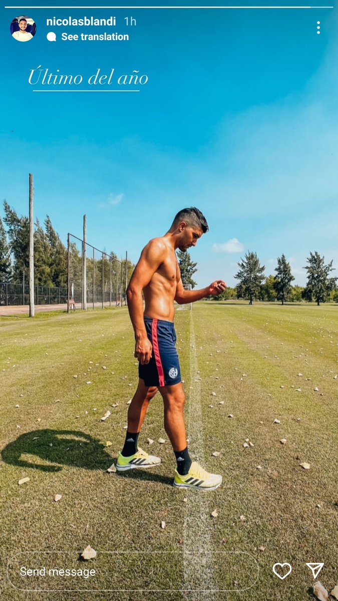 siempre_ciclon's tweet photo. La foto que subió Nico Blandi. Tiene más ganas de volver a San Lorenzo que de respirar. https://t.co/L9NIz6PSvD