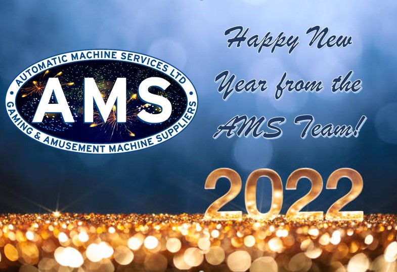 AmsSoutheast's tweet photo. HAPPY NEW YEAR to all our employees, friends, customers and suppliers! We wish you a healthy and prosperous 2022! #amsse #kent #sussex #surrey #london #newyear #2022 #automaticmachine #jukebox #glasswasher https://t.co/qflJVse6XX