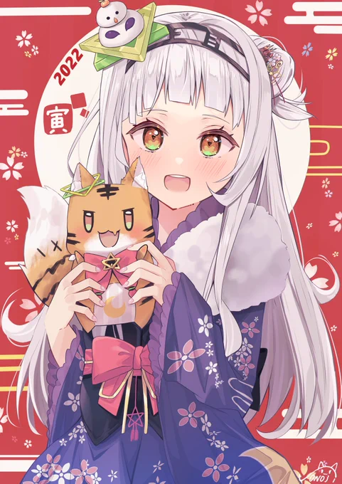 あけましておめでとうございます～、今年もまったりと活動していこうと思っているのでよければ見ていただけるととても嬉しいです。
描き初めはシオンちゃんです、今年もよろしくお願いします!!
#シオンの書物 