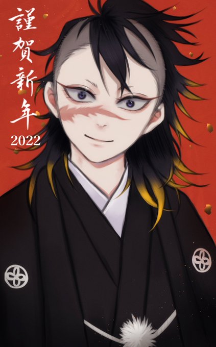 百鬼。さんがTwitterに投稿した不死川玄弥(鬼滅の刃)のイラスト。