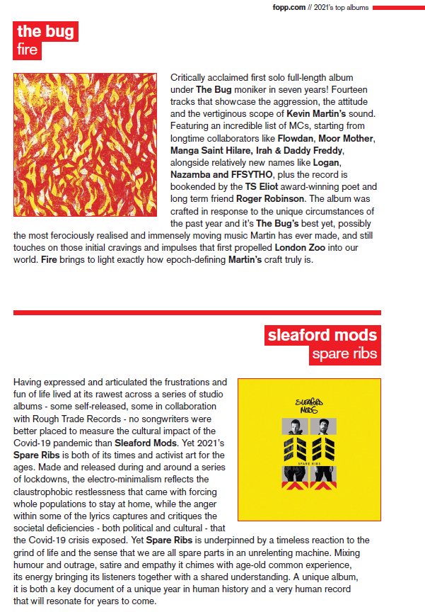 FOPPofficial's tweet image. The last #foppreport pick of the year is here! we've got @thebugzoo with "Fire" and @sleafordmods with "Spare Ribs"

#gettofopp and pick yourself up a copy!

@ninjatune @RoughTradeRecs