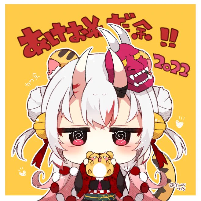 あけましておめでとうございます✨今年も沢山可愛いイラストを描けたら良いなと思いますので宜しくお願い致します✨!! 