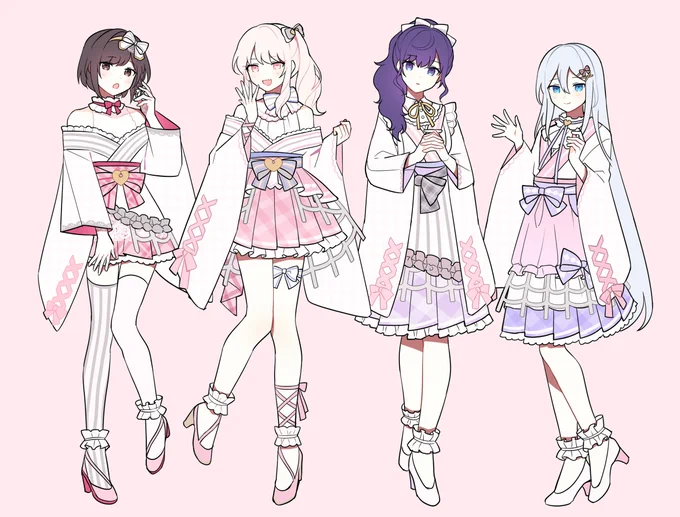新年なので、ニ-ゴの和服まとめをおいときます 