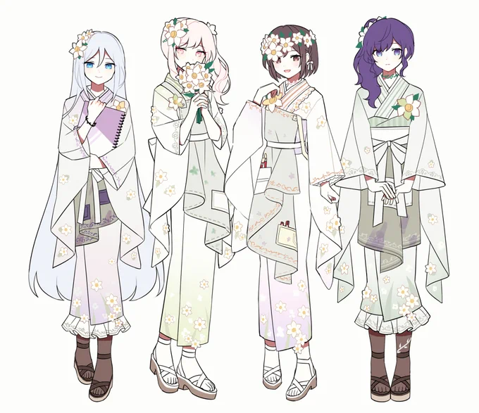 新年なので、ニ-ゴの和服まとめをおいときます 