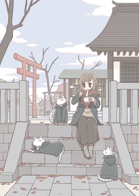 「神社 スカート」のTwitter画像/イラスト(古い順)
