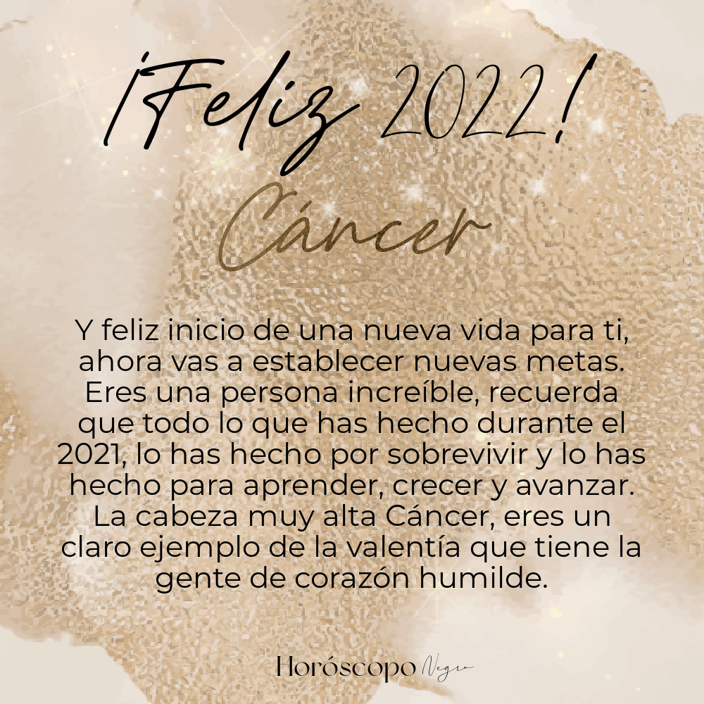 ¡Feliz 2022! 🎉 #Cancer ✨🔮✨ #horoscoponegro