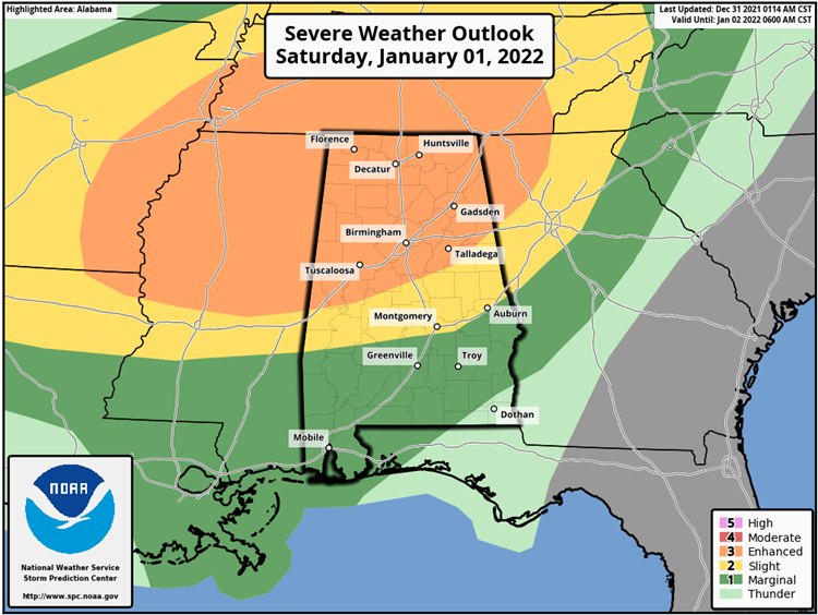 AlabamaEMA's tweet photo. Potent severe weather event expected Saturday into Sunday morning. Learn more at https://t.co/0tndGkYYir https://t.co/8sObGw5YUX