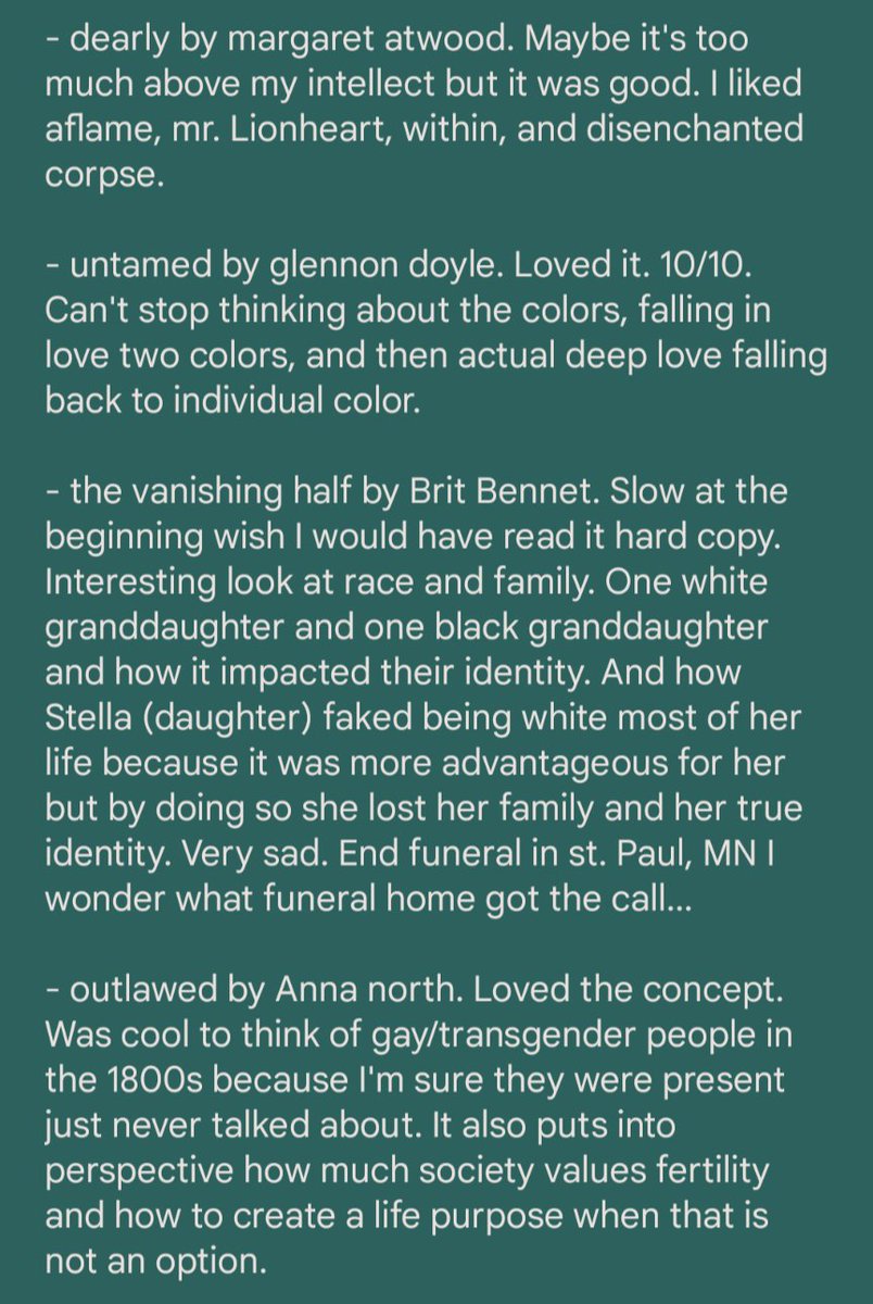 crazykatlady8's tweet photo. Hey everyone! My 2021 resolution was to read a book each month. I did it! Here's my reviews of the books I read! Enjoy!!! https://t.co/GkDbB5Ogdr