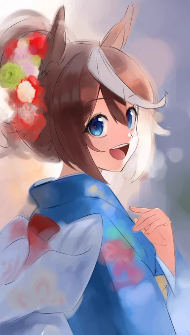 毎日お絵かき1541日目 
明けましておめでとうございます。
#ウマ娘 