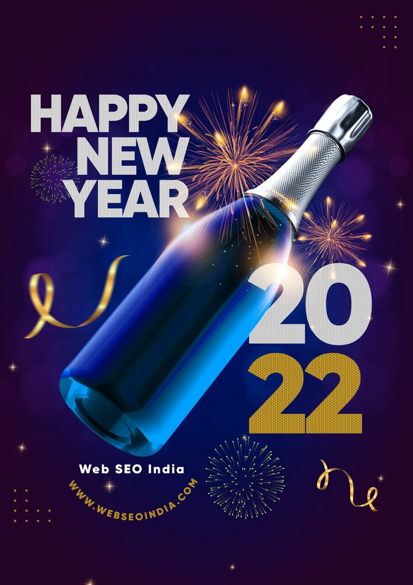 WebSEOIndiaCom's tweet photo. Web SEO India wishes you all a very happy New Year!
May this New Year bring unlimited happiness for all of us. 
Wish you all a very Happy New Year 2022
#HappyNewYear #happynewyear2022 #newyear2022 https://t.co/z8rXiwU7s3