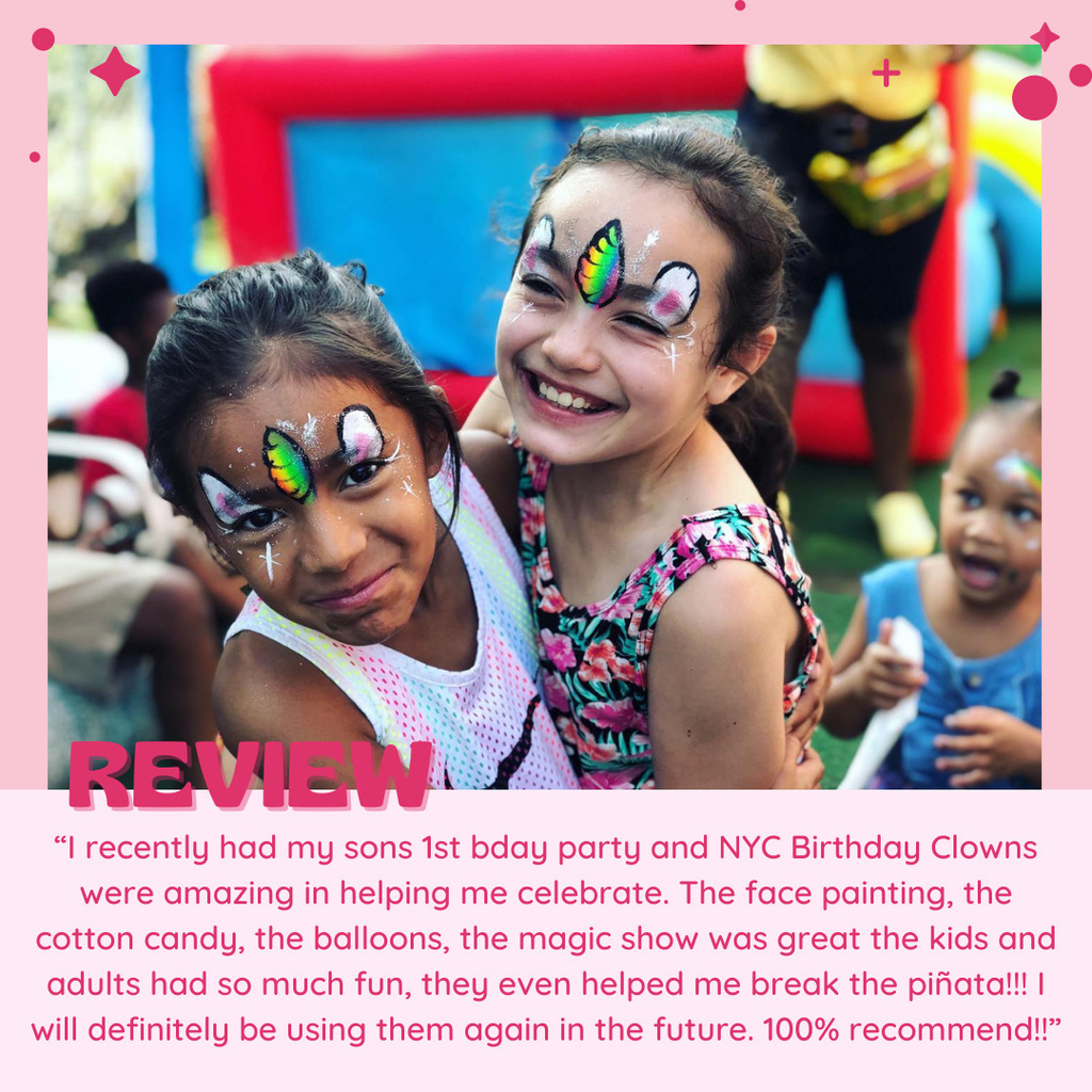 Reviews like these make us feel extra special! Thank you for letting us celebrate this special day with you!

#childrenbirthdayparty #kidsbirthdayparty #nycparty #partyideasforkids #partykidsbirthday #birthdaypartykids #childrenparty #partyinspiration #p… instagr.am/p/CYJlqW9NCF4/