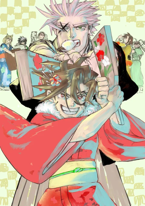 明けましておめでとうございます。今年も『Thisコミュニケーション』、読者の皆さまの期待を超えていきたいと思うので応援よろしくお願いします! イラストは1/4発売のジャンプSQ.2月号センターカラーの途中段階です。完成Ver.扉は雑誌にて、是非チェックしてみてください🖌️ 
