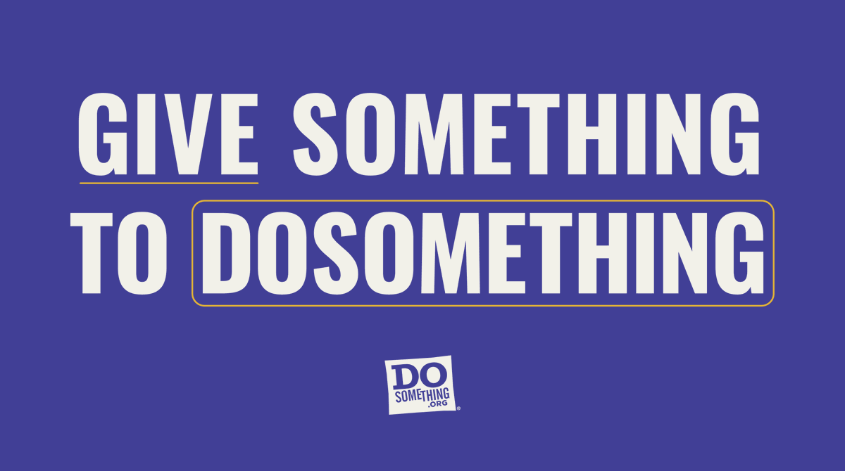 dosomething's tweet image. DoSomething good by donating to our youth-led movement. With your help, we can continue to mobilize young people so that they can continue to stand at the forefront of the issues that are affecting them the most. Donate here bit.ly/32sLYko #WeDidThat ✨