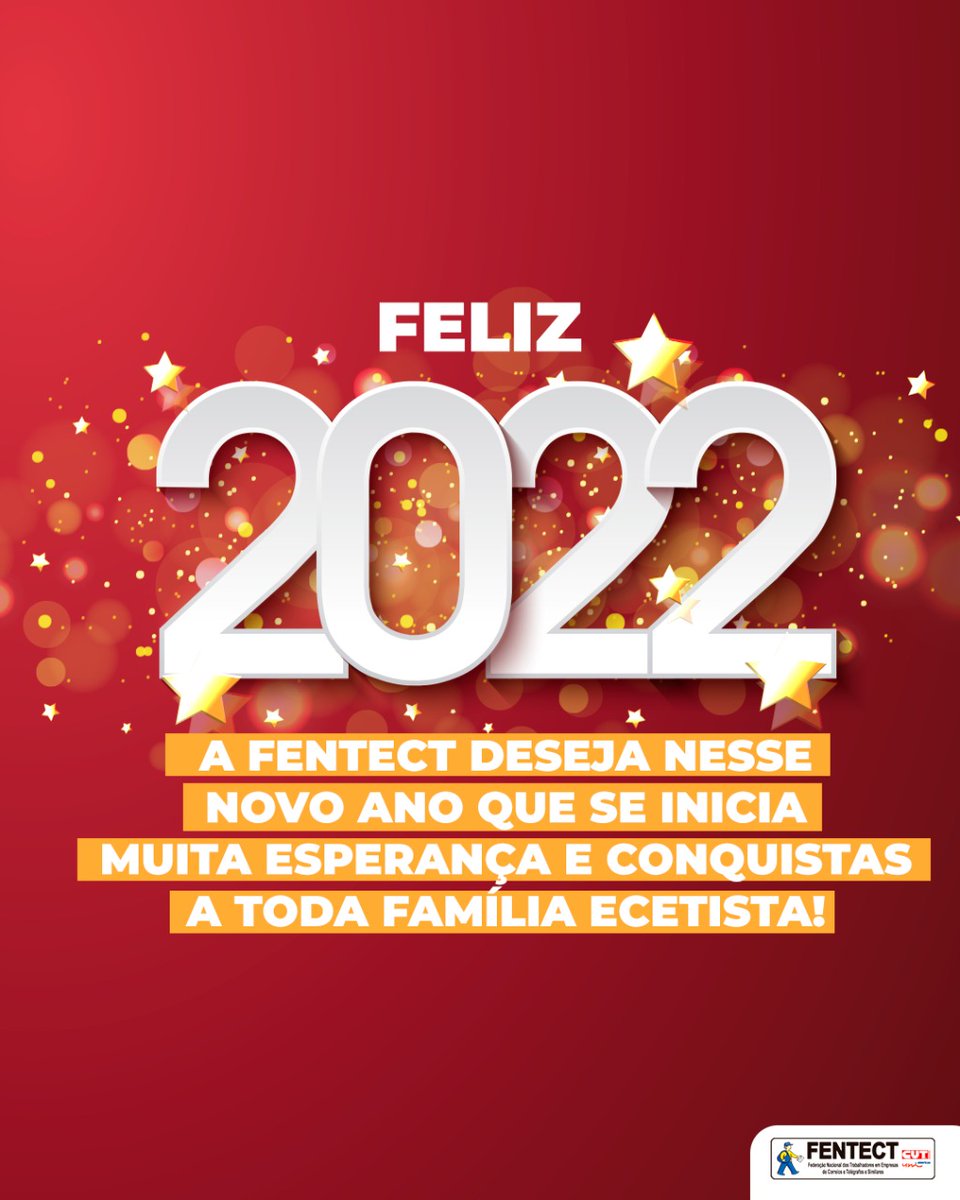 fentectoficial's tweet photo. Feliz 2022 para toda família ecetista, força na luta e #ForaBolsonaro! 

#anonovo #anonovo2022 #feliz2022 #fentect #nãoàvendadoscorreios https://t.co/9cnuZP6Xve