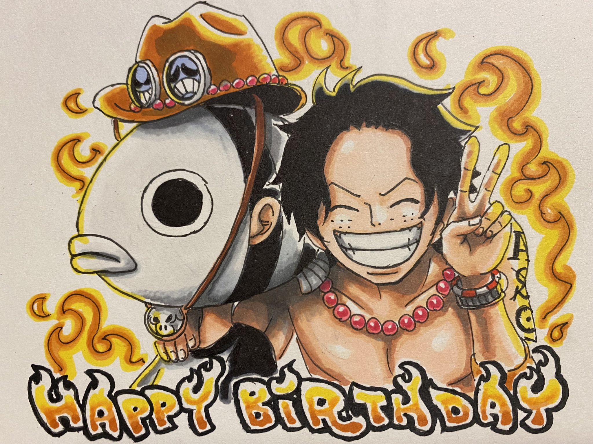 Twitter 上的 サトー D スケ Happy Birthday 敬愛してやまない尾田栄一郎さん 今までone Pieceという素晴らしく壮大で感動的でかつふとそこに何気なく在るようで 最高に沢山の笑顔や涙や絆を生み出してくれる大好きな作品を創りつづけてくれてありがとう