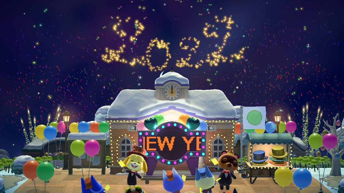 candypop07's tweet photo. あけおめーーーーーー(^^)
#どうぶつの森 #AnimalCrossing #ACNH #NintendoSwitch #あつ森 #新年 #2022年 https://t.co/OrxazxigI0