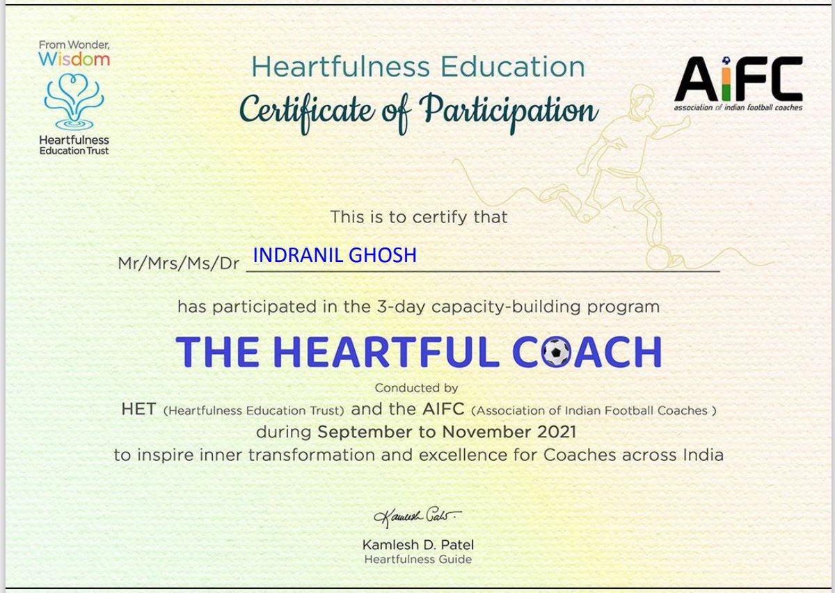 indraneelghosh1's tweet photo. #LifeOfACoach #coaches #coachdevelopment #coacheducation #NFA #LetsPlaySafe https://t.co/uorAixg6uz