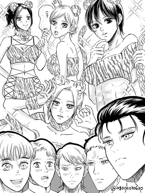 新年会に女子達が正月のコスプレしてくると聞いてトラ年だし、、と色めきたったが想像してたんと違ったがそれはそれで可愛かった 