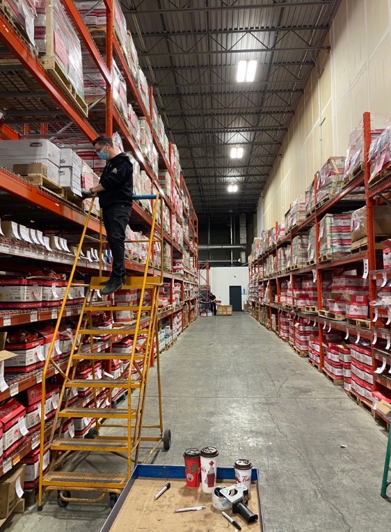 NationalFireCan's tweet photo. Inventory counting in Calgary for Arturo requires a medium, large and extra large coffee. #caffinefix #inventorycounting #nationalfire #calgary #fire https://t.co/xKgWncSozy