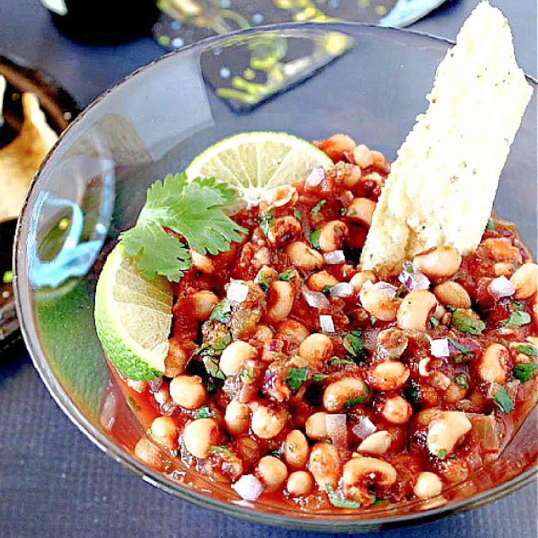 Serve this Black-Eyed Pea Salsa on New Year's Day and your year ahead will be filled with good luck, good health, and great taste! #salsa #blackeyedpeas kudoskitchenbyrenee.com/black-eyed-pea…
