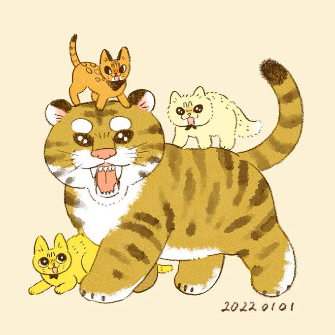 新年となりましたが、今年もよろしくお願いいたします🐯
(喪中につき新年のご挨拶は控えさせていただきます) 