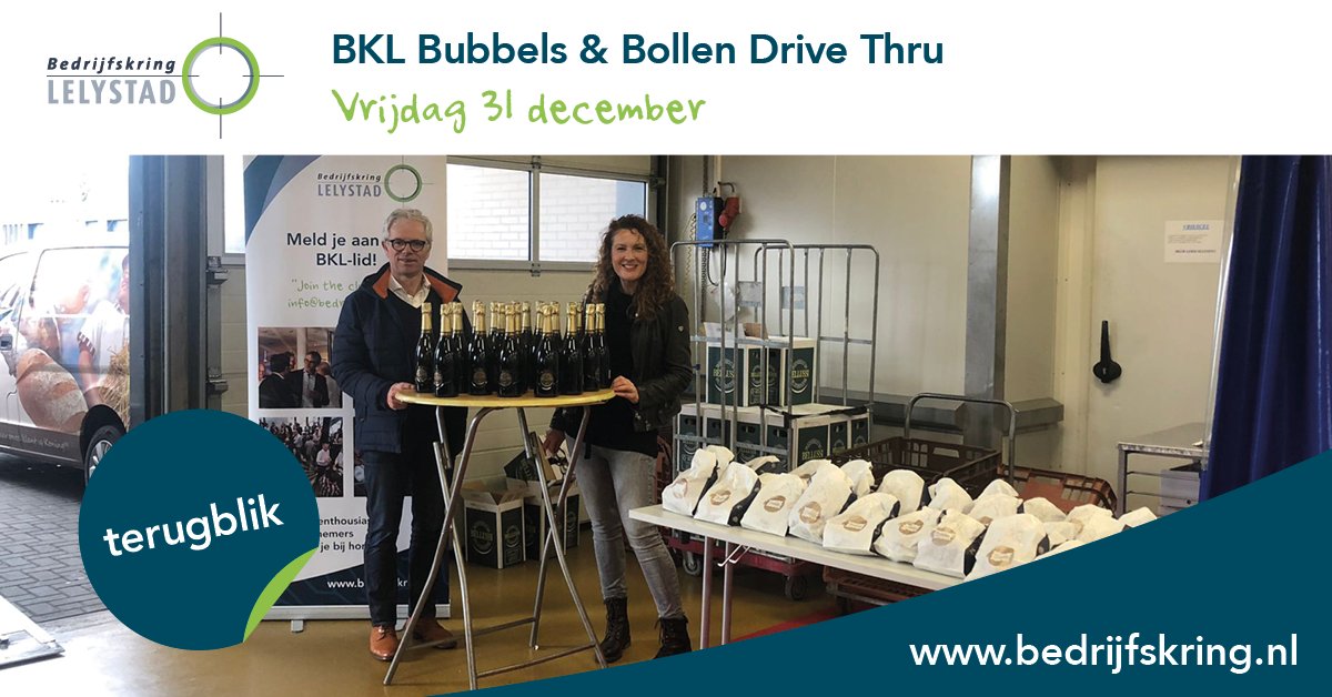 Wat fijn om met een deel van onze leden persoonlijk het jaar af te sluiten tijdens de BKL Bubbels en Bollen Drive Thru! De leden die vanmiddag niet langs konden komen wensen wij graag via deze weg een mooi en succesvol 2022 toe! bedrijfskring.nl/evenementen/fo…