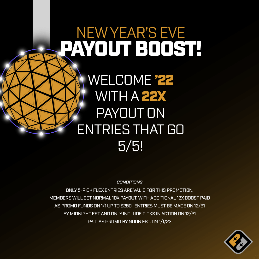 PrizePicks's tweet photo. Let's celebrate the right way. 22x. Today only. 💰🍾 https://t.co/HCxu7ITNiL