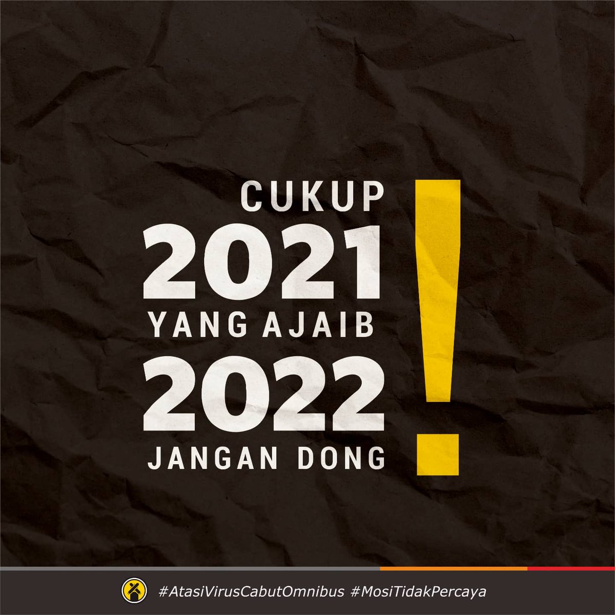 Cukup 2021 aja yang ajaib, 2022 jangan dong. 

9 kelakuan oligarki di 2021 yang bikin sakit kepala dan sukses besar menyusahkan kaum rentan. 
-A tread-