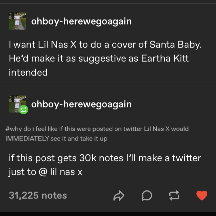 driedfettuccine's tweet photo. @LilNasX I lost https://t.co/tGbVnnNOfR
