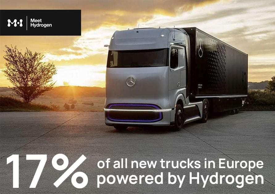 UE says they want to have: H2 refuelling point placed EVERY 150KM of the TEN-T road. Over 60.000 Hydrogen Trucks on duty at European roads (17% of all new trucks in Europe) Price of green hydrogen below 1.8Euro/KG. All that before end of 2030 #meethydrogen