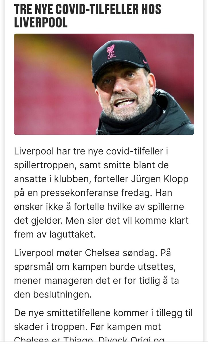 Klopp tenker ikke #FPL <a href="/WildcardFC/">Wildcard FC</a> 😢