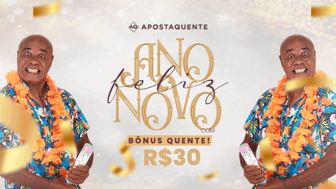🍾Hoje &eacute; dia de celebrar! E claro que n&atilde;o poderia faltar aquele b&ocirc;nus quente no &uacute;ltimo dia do ano! &Eacute; s&oacute;<a href="/tag/apostaquente"class="tags"><span>#apostaquente</span></a>